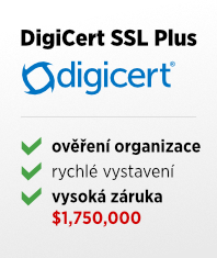 SSL certifikát DigiCert SSL Plus