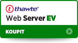 SSL certifikát Thawte Web Server s EV (zelený adresní řádek)