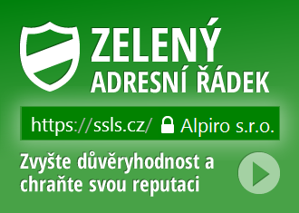 SSL certifikát Sectigo SSL EV - zelený adresní řádek