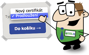 Prodloužit platnost SSL certifikátu